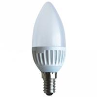 Лампа светодиодная 7W-E14 свеча теплая