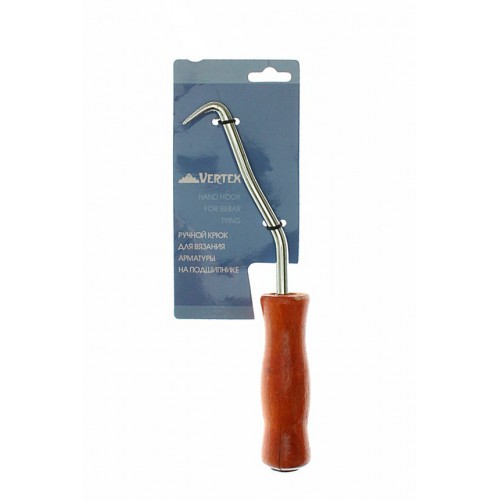 Крюк для вязки арматуры деревянная ручка VERTEX