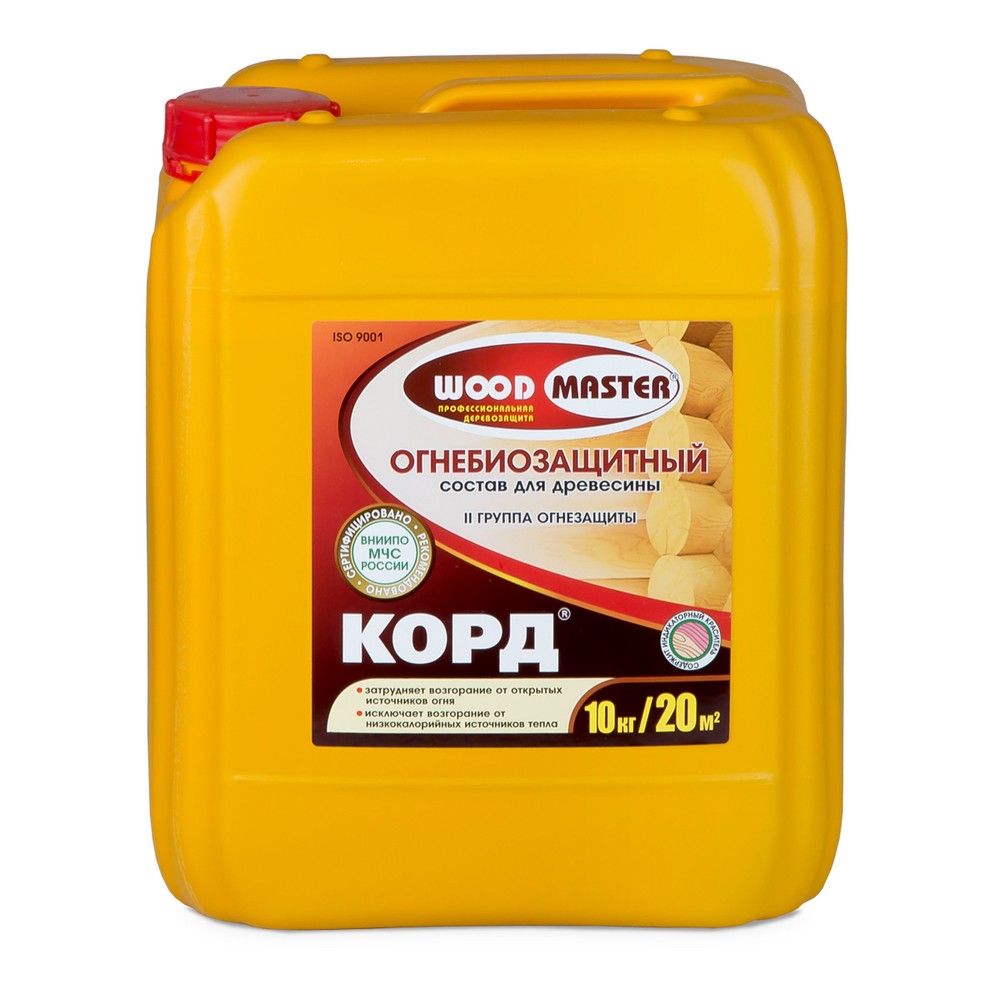 Огнезащита 2 группы КОРД 10кг розовая WOODMASTER