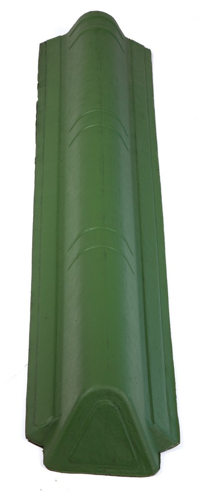 Торцевой элемент конька Ондувилла  зеленый 105*18 см