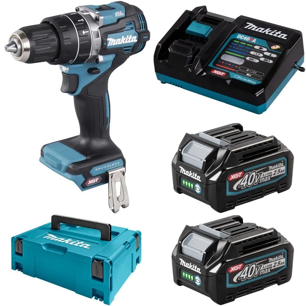 Дрель-шуруповёрт Makita HP 002 GD 201 XGT 2акк+зу